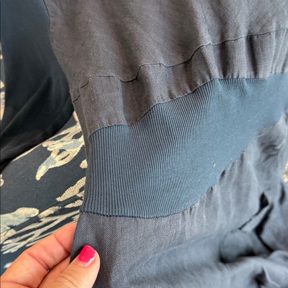 Elegant light blue linen dress sundress from Italy - Picture 3 of 5